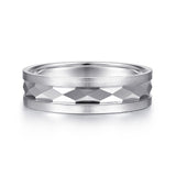 14K White Gold Wedding Band MBM0158-60W4JJJ