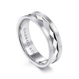14K White Gold Wedding Band MBM0158-60W4JJJ