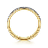 14K Yellow Gold, 14K White Gold Wedding Band MBM0176-60M4JJJ