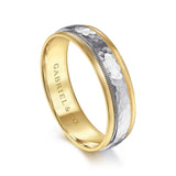 14K Yellow Gold, 14K White Gold Wedding Band MBM0176-60M4JJJ