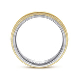 14K Yellow Gold, 14K White Gold Wedding Band MBH0173-60M4JJJ