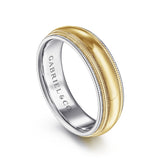 14K Yellow Gold, 14K White Gold Wedding Band MBH0173-60M4JJJ