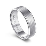 14K White Gold Wedding Band MBL0102-60W4JJJ