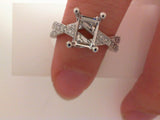 Engagement Ring"Center Diamond Not Included"