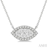 Marquise Shape Lovebright Essential Diamond Necklace