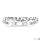 Curved Diamond Wedding Band