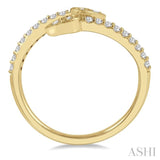 Pear Shape Diamond Fashion Open Ring