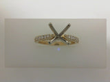 Engagement Ring"Center Diamond Not Included"