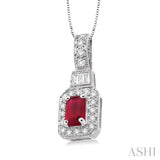 Gemstone & Diamond Pendant