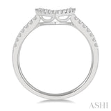 Chevron Diamond Wedding Band
