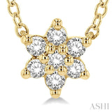 Flower Petite Diamond Fashion Pendant