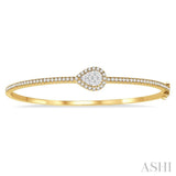 Stackable Pear Shape Lovebright Essential Diamond Bangle