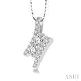 2 Stone Diamond Pendant