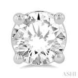 1 1/4 Ctw Round Cut Diamond Stud Earrings in 14K White Gold
