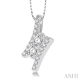 2 Stone Diamond Pendant