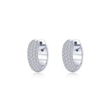 5-Row Huggie Hoop Earrings