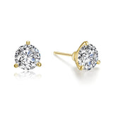 3 Ctw Solitaire Stud Earrings