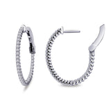 20 Mm X 25 Mm Oval Hoop Earrings