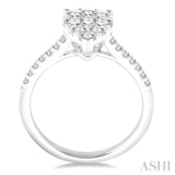 Pear Shape Lovebright Essential Diamond Engagement Ring