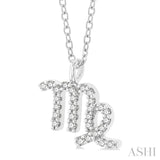 Virgo Zodiac Diamond Pendant
