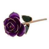 Purple Gold Dipped Rose