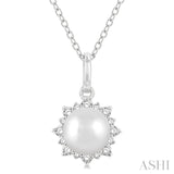Pearl & Petite Diamond Fashion Pendant