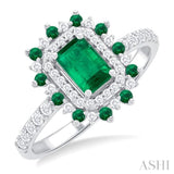 Gemstone & Diamond Ring