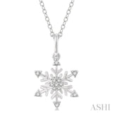 Snow Flake Petite Diamond Fashion Pendant