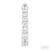 Graduated Diamond Fashion Hoop Earrings