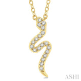 Snake Petite Diamond Fashion Pendant