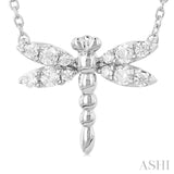 Dragonfly Petite Diamond Fashion Pendant