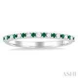 Gemstone & Petite Diamond Band