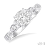 Round Shape Lovebright Diamond Engagement Ring