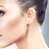 1/5 Ctw Petite Marquise Shape Round Cut Diamond Cluster Fashion Stud Earrings in 10K Yellow Gold