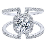 Engagement Ring"Center Diamond Not Included"