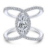 Engagement Ring"Center Diamond Not Included"