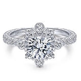 Engagement Ring"Center Diamond Not Included"
