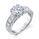 Engagement Ring"Center Diamond Not Included"