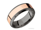 Precious Metal (No Stones) Wedding Bands  -  Men'