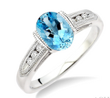 Colored Stone Rings  -  Women'