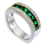 Colored Stone Rings  -  Women'