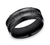 Precious Metal (No Stones) Wedding Bands  -  Men'