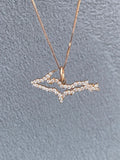 14K Rose Gold Diamond U.P Pendant