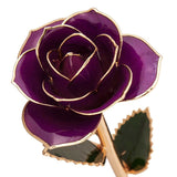 Purple Gold Dipped Rose