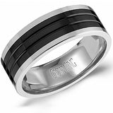Precious Metal (No Stones) Wedding Bands  -  Men'