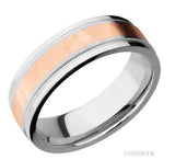 Precious Metal (No Stones) Wedding Bands  -  Men'