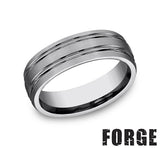 Precious Metal (No Stones) Wedding Bands  -  Men'