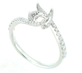 Engagement Ring"Center Diamond Not Included"