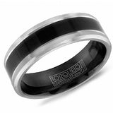 Precious Metal (No Stones) Wedding Bands  -  Men'