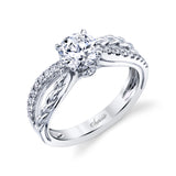Engagement Ring"Center Diamond Not Included"